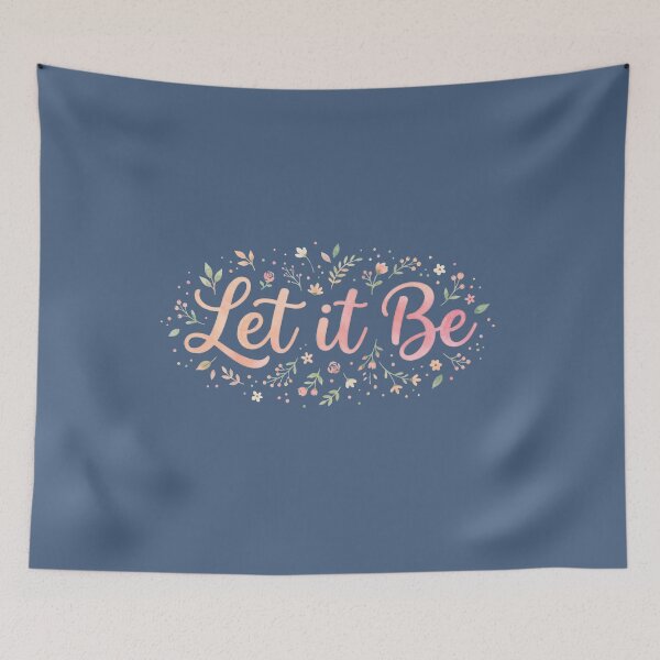 Item preview, Let It Be Soft Aesthetic Typography designed and sold by Quiet Mode Studio.