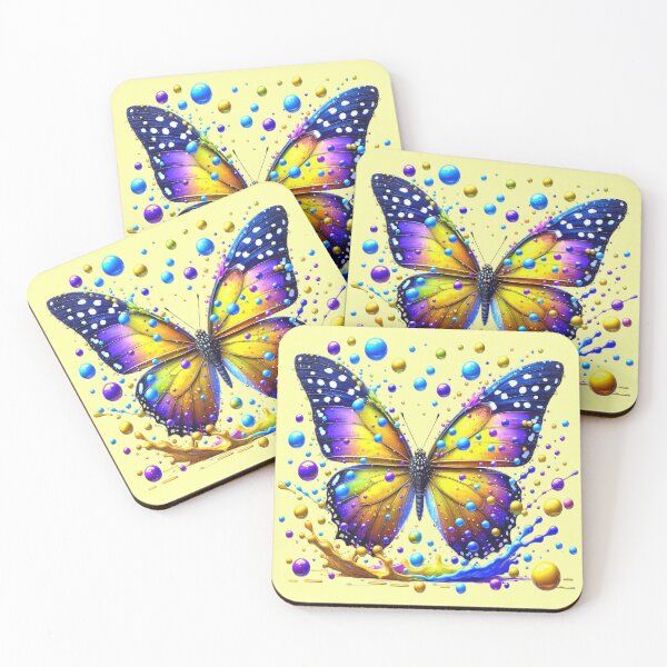 Item preview, Magical butterfly with paint drops designed and sold by LoneAngel.