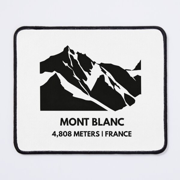 Item preview, Mont Blanc Summit - White Mountain Minimalist Silhouette designed and sold by Path&Peak.