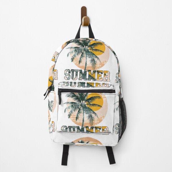 Item preview, Summer Palm Tree Sunset - Tropical Beach Distressed Art Print designed and sold by DesignArtist.ia.