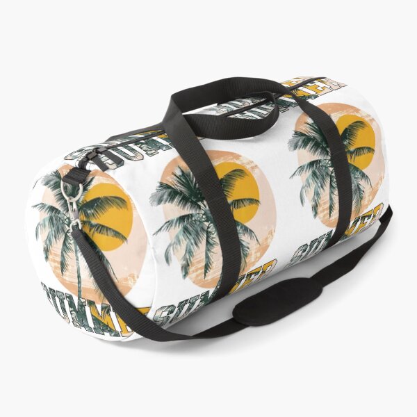 Item preview, Summer Palm Tree Sunset - Tropical Beach Distressed Art Print designed and sold by DesignArtist.ia.
