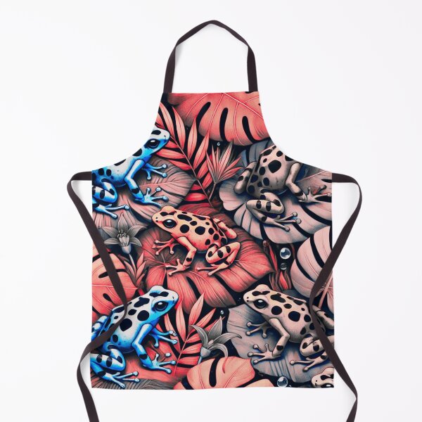 Item preview, Neon Tree Frog Pattern on Black – Tropical Frog designed and sold by TEEJAMBOREE.