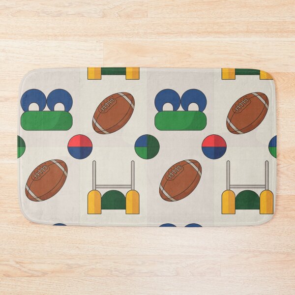 Item preview, American Football Seamless Pattern – Footballs, Goalposts & Field Icons designed and sold by Midnight Veil Designs.