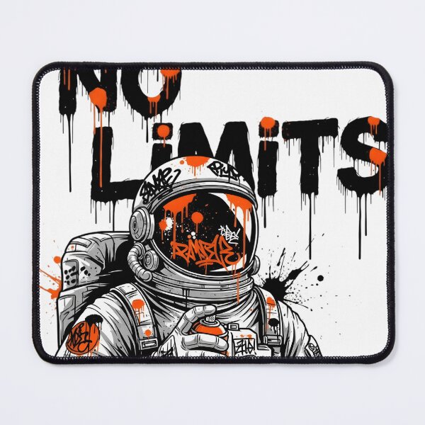 Item preview, Street Art Astronaut - No Limits Spray Paint Graffiti designed and sold by Ossvio.