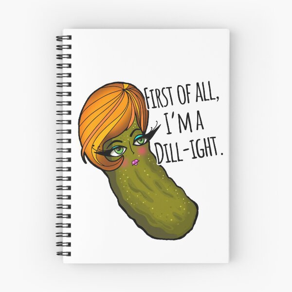 Item preview, First of all, I'm a Delight; Dill Pickle Pun designed and sold by MsBrillMakes.