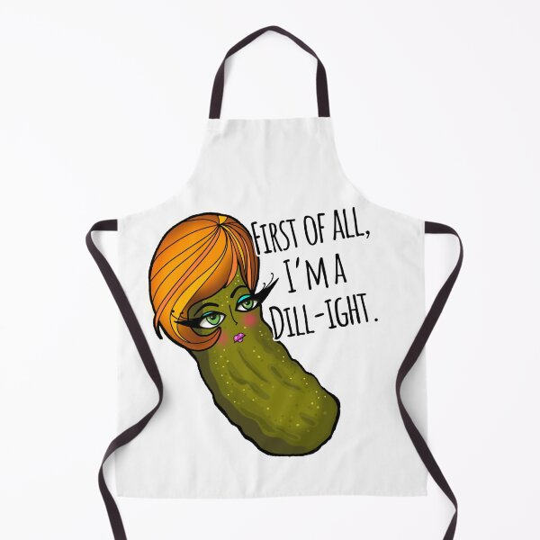 Item preview, First of all, I'm a Delight; Dill Pickle Pun designed and sold by MsBrillMakes.
