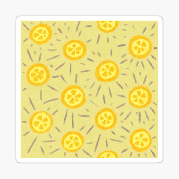 Summer Rainbow Patterns Collection - Yellow Sticker