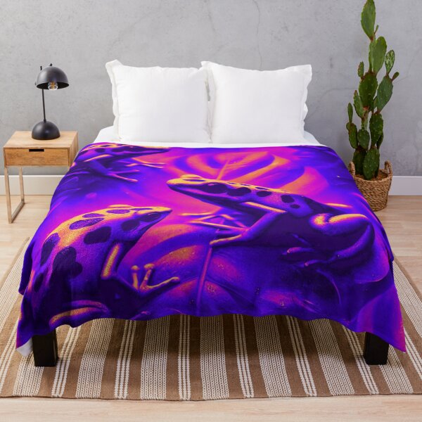 Item preview, Neon Tree Frog Pattern on Black – Tropical Frog  designed and sold by TEEJAMBOREE.