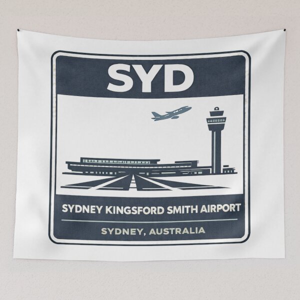 Item preview, SYD Sydney Airport Sticker Magnet Australia Aviation Design designed and sold by CLOUTKULT.