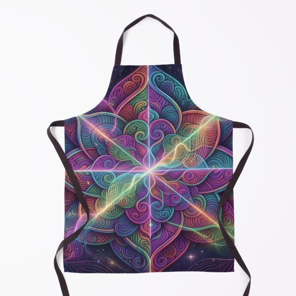 Item preview, Cosmic Mandala Energy Art with Vibrant Symmetry and Light Fusion designed and sold by FotoworldEdel.