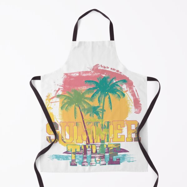Item preview, Summer Time Palm Trees Sunset - Retro Tropical Beach Art Print designed and sold by DesignArtist.ia.