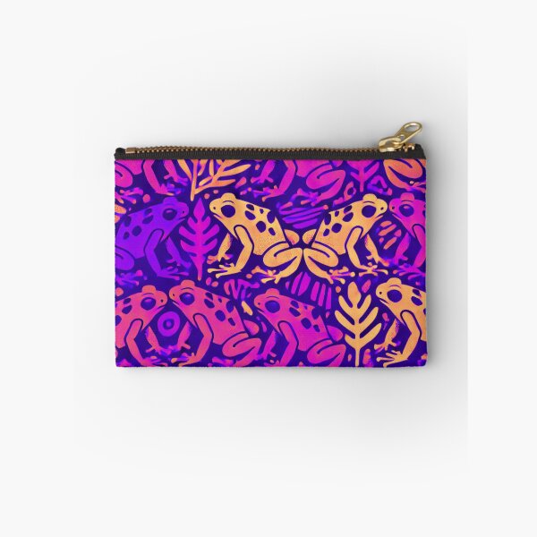 Item preview, Neon Tree Frog Pattern on Black – Tropical Frog  designed and sold by TEEJAMBOREE.