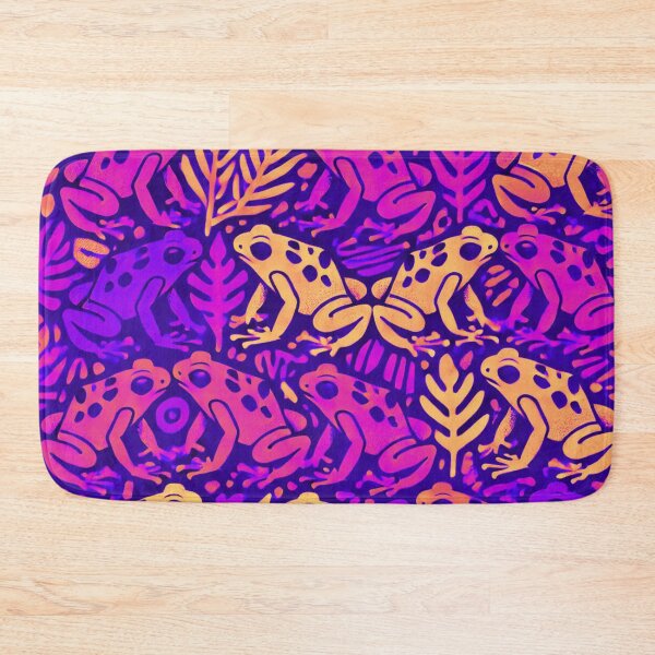 Item preview, Neon Tree Frog Pattern on Black – Tropical Frog  designed and sold by TEEJAMBOREE.