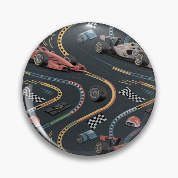 Item preview, Formula 1 Racing Seamless Pattern – F1 Cars, Track & Racing Flags designed and sold by Midnight Veil Designs.