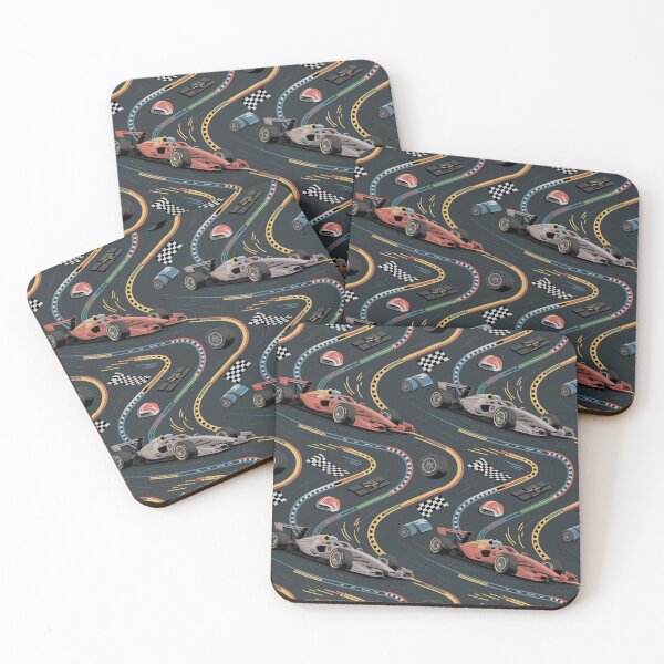 Item preview, Formula 1 Racing Seamless Pattern – F1 Cars, Track & Racing Flags designed and sold by Midnight Veil Designs.