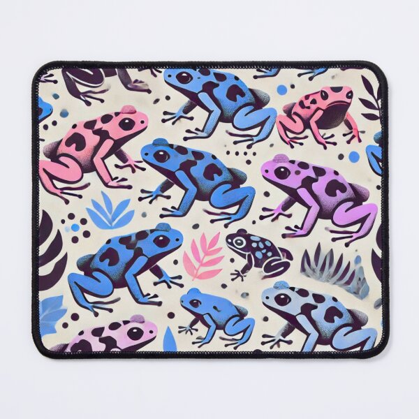 Item preview, Neon Tree Frog Pattern on Black – Tropical Frog designed and sold by TEEJAMBOREE.