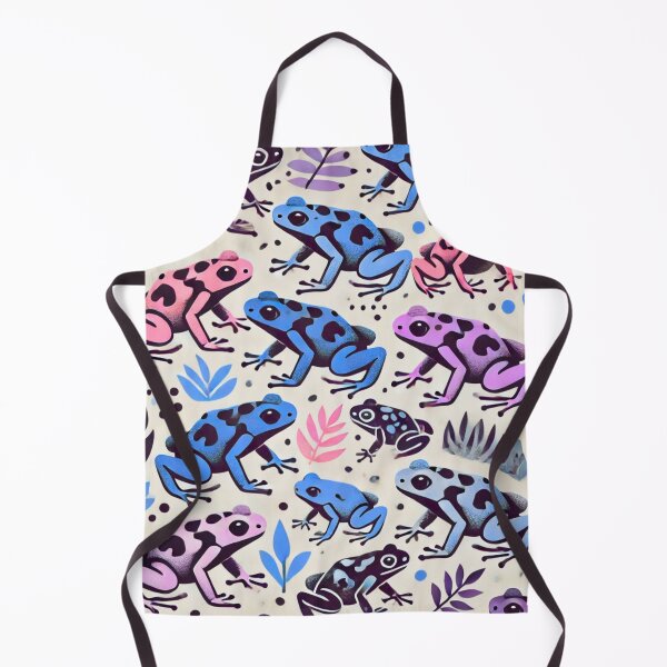 Item preview, Neon Tree Frog Pattern on Black – Tropical Frog designed and sold by TEEJAMBOREE.
