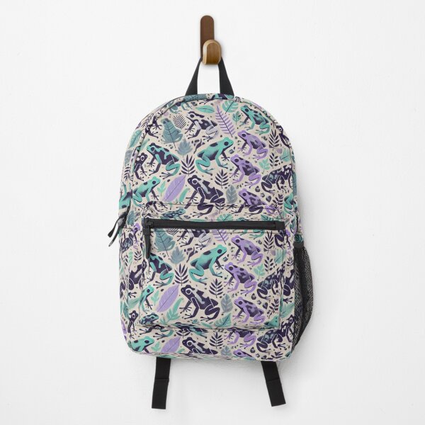 Item preview, Neon Tree Frog Pattern on Black – Tropical Frog designed and sold by TEEJAMBOREE.