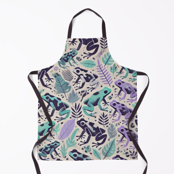 Item preview, Neon Tree Frog Pattern on Black – Tropical Frog designed and sold by TEEJAMBOREE.