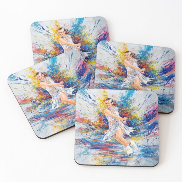 Item preview, Colorful Figure Skating Art on White - Alysa Liu  designed and sold by origin-arthouse.