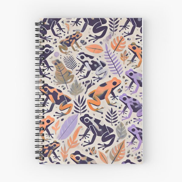 Item preview, Neon Tree Frog Pattern on Black – Tropical Frog  designed and sold by TEEJAMBOREE.