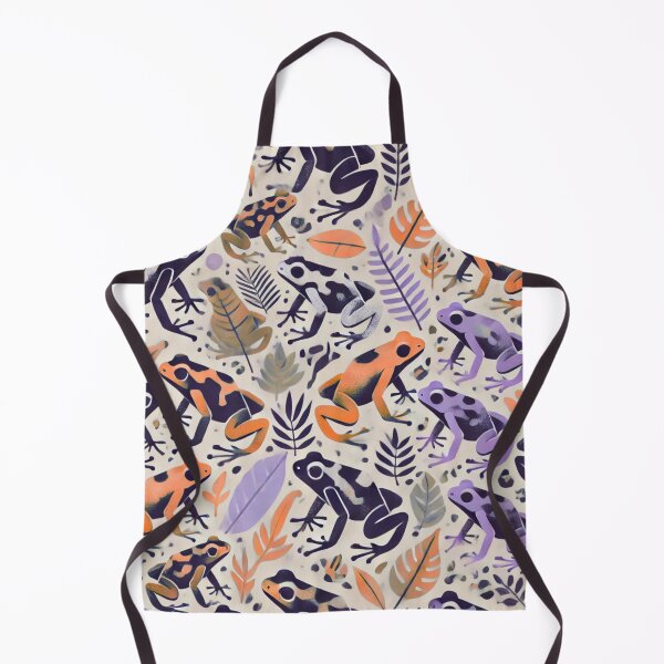 Item preview, Neon Tree Frog Pattern on Black – Tropical Frog designed and sold by TEEJAMBOREE.