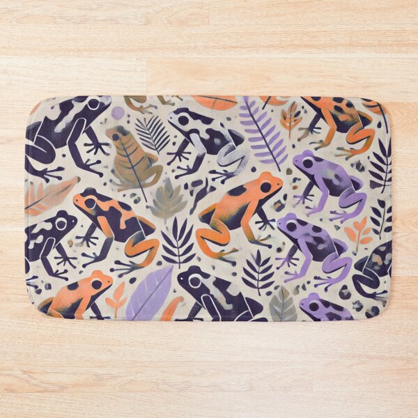 Item preview, Neon Tree Frog Pattern on Black – Tropical Frog  designed and sold by TEEJAMBOREE.