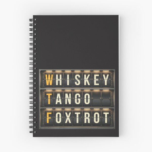 Item preview, Vintage airport split-flap display with Whiskey Tango Foxtrot designed and sold by FreshOPrint.