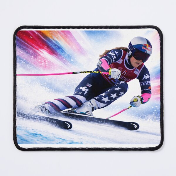 Item preview, indsey Vonn Inspired Alpine Ski Racing – Colorful Winter Sports Design designed and sold by Sashka-.