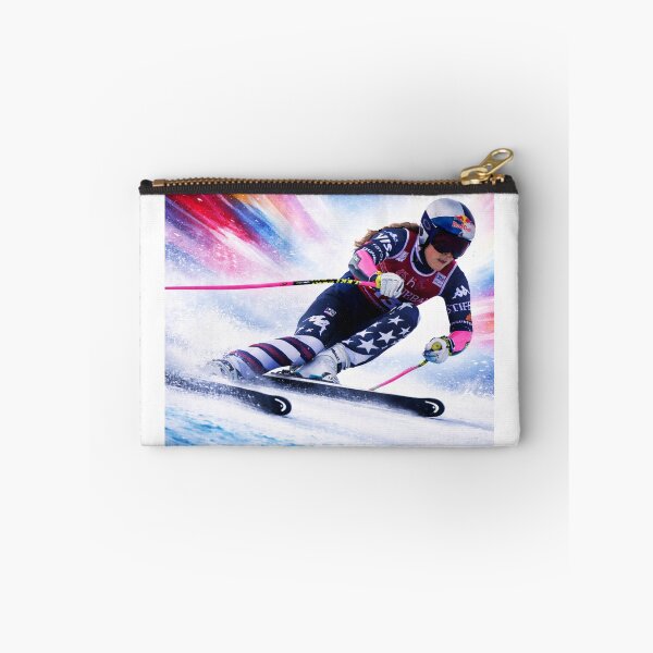 Item preview, indsey Vonn Inspired Alpine Ski Racing – Colorful Winter Sports Design designed and sold by Sashka-.