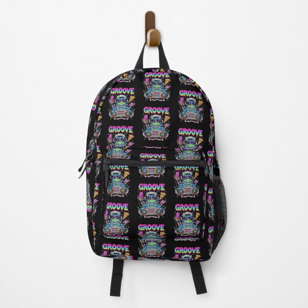 Item preview, Groove Space Cat – Neon Funky Cosmic Art designed and sold by Dogandesighn.