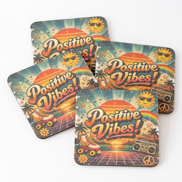 Item preview, Retro Positive Vibes 80s Grunge Aesthetic Sunset Design designed and sold by mirojurin by AXXISS .