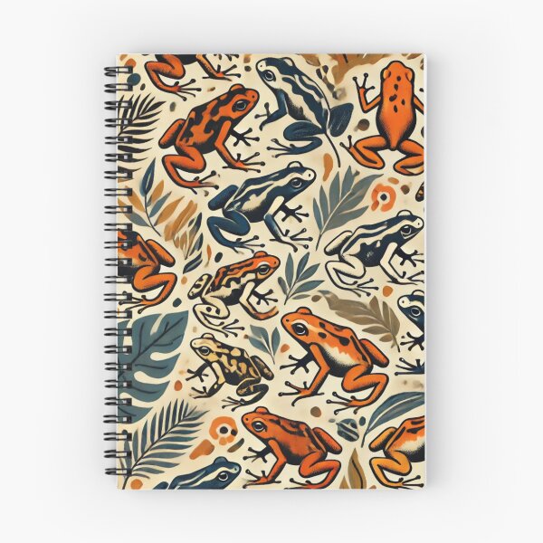 Item preview, Neon Tree Frog Pattern on Black – Tropical Frog  designed and sold by TEEJAMBOREE.