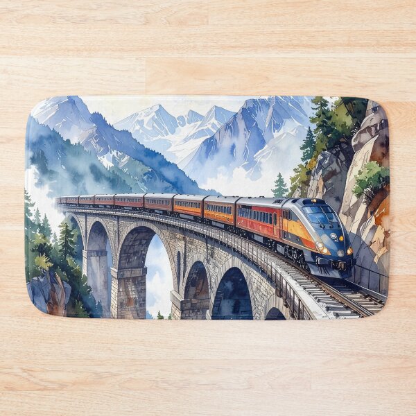 Item preview, Train journey in the mountains designed and sold by LiskoDesign.