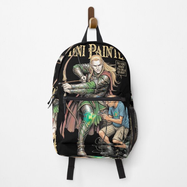 Item preview, Fantasy Miniature Painter Elf Funny Airbrush Painting RPG designed and sold by GrandeDuc.