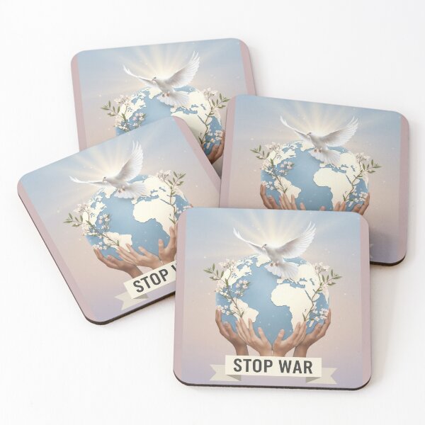 Item preview, Stop War Peace Protest PNG Minimal Anti War Sticker Design designed and sold by SouravDesigns.