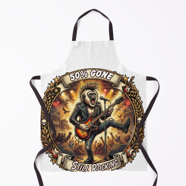 Item preview, Funny Monkey Gift - Endangered Gibbon Rock Star T-Shirt - 50% Gone In 45 Years - Wildlife Humor - Animal Lover Gift designed and sold by Nature & Moustaches.