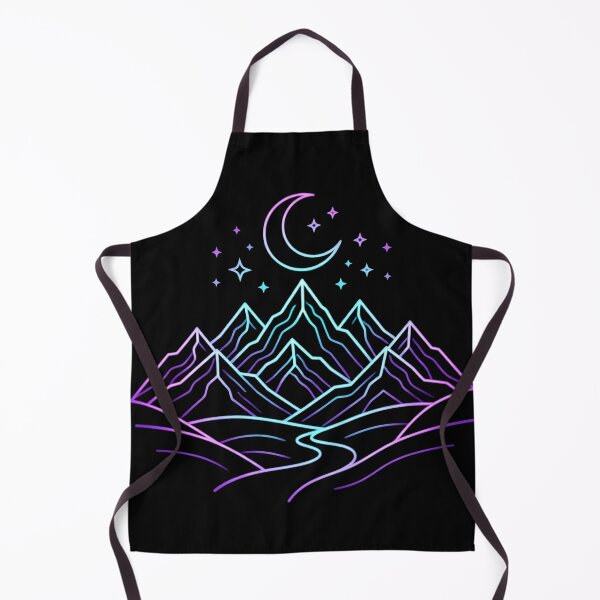 Item preview, Minimal Mountain Neon Outline designed and sold by Stickersdevelop.