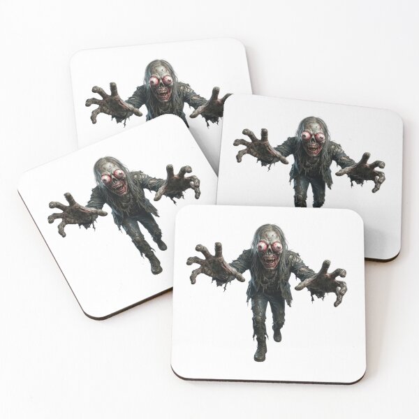 Item preview, Realistic Zombie Head with Bulging Eyes Reaching Out – Scary Horror, Undead Monster Design designed and sold by Cauldron Crafts.