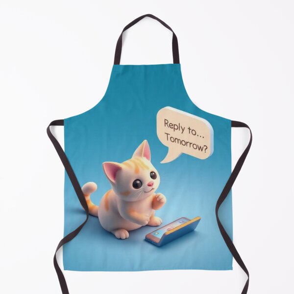Item preview, Introvert cute ginger Cat Ignoring Text Reply Tomorrow Cute Kawaii Cat Relatable Humor Design designed and sold by Tpac-goods.