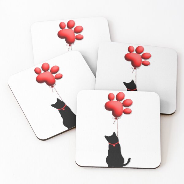 Item preview, Cat with Balloon designed and sold by Owlies-Barn.