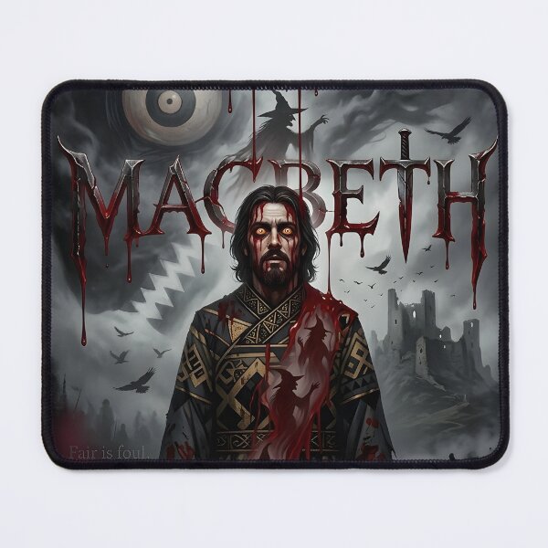 Item preview, Macbeth with a Blood Crown – Fair is Foul designed and sold by VoidAnimeStudio.