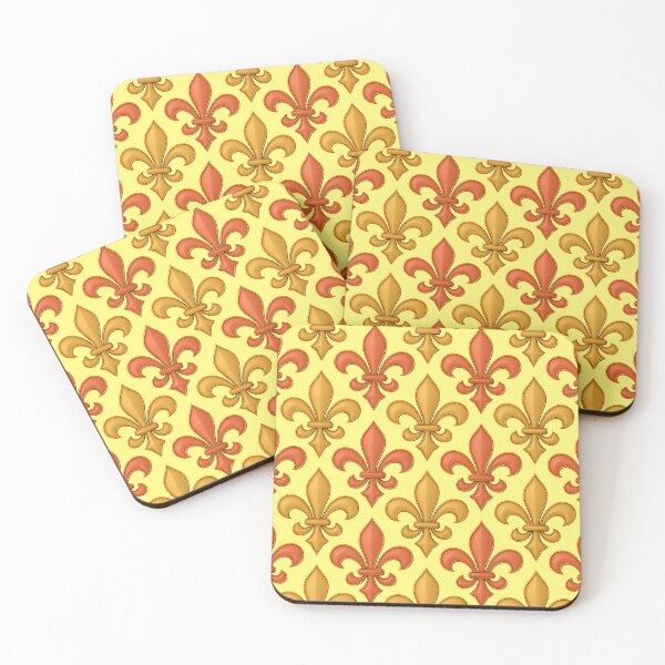Item preview, Orange Yellow Fleur-de-lis Design designed and sold by PatternTitan.