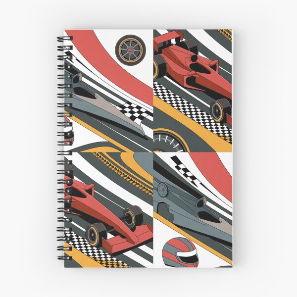 Item preview, Formula Racing Seamless Pattern – F1 Cars, Track & Racing Helmet designed and sold by Midnight Veil Designs.