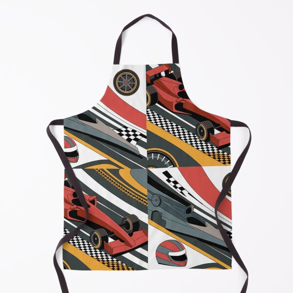 Item preview, Formula Racing Seamless Pattern – F1 Cars, Track & Racing Helmet designed and sold by Midnight Veil Designs.