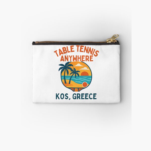 Item preview, Kos Greece Table Tennis  Anywhere – Tropical Retro Ping Pong Player T-Shirt  designed and sold by OhMyPingCo.