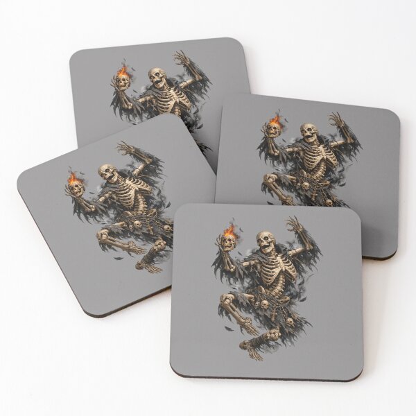 Item preview, Macabre Skeleton Dance –Witch Spell Illustration- Dark Magic Artwork designed and sold by Cauldron Crafts.