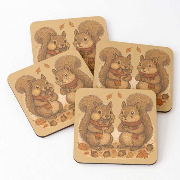 Item preview, Squirrel Season: Autumn Acorn Buddies designed and sold by ChirpInc.