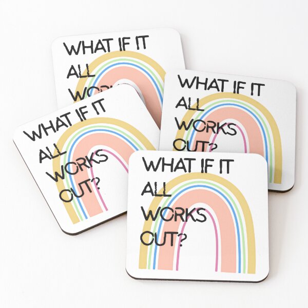 Item preview, What If It All Works Out? Hopeful Mindset Saying designed and sold by SkeletonsDanger.