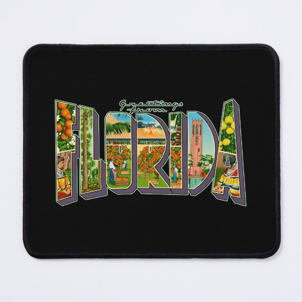 Item preview, Greetings From Florida Postcard Featuring Orange Groves, Harvesters and Bok Tower Landmark designed and sold by portokalis.